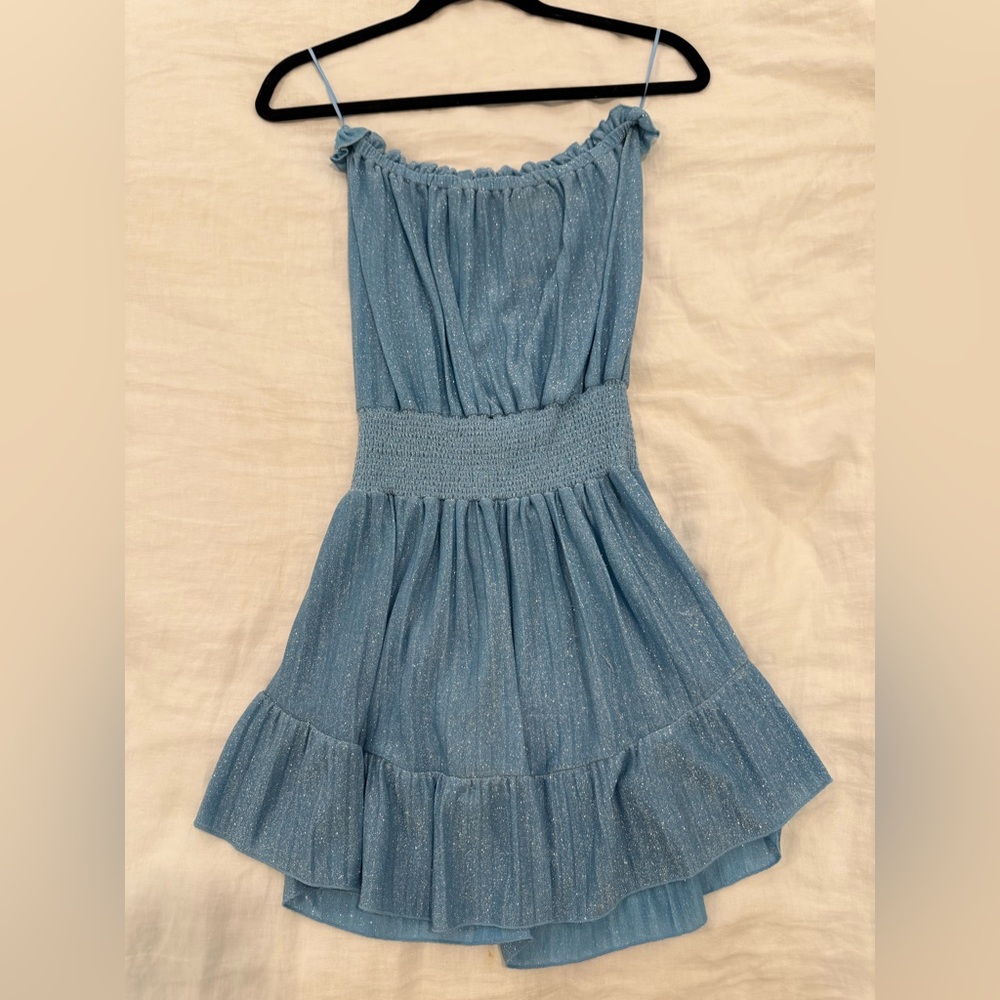 Ramy Brook Blue sparkly knit Dress